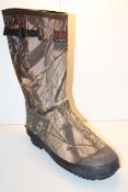 UNBOXED CAMO WELLINGTON BOOTS UK SIZE 12Condition ReportAppraisal Available on Request- All Items