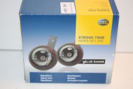BOXED HELLA STRIONG TONE HORN SET S90 RRP £32.04Condition ReportAppraisal Available on Request-