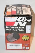 BOXED K&N HIGH-FLOW AIR FILTER RRP £34.95Condition ReportAppraisal Available on Request- All Items