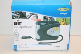 BOXED RING AIR COMPRESSOR ANALOGUE RRP £29.99Condition ReportAppraisal Available on Request- All