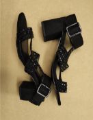 1 X UNBOXED BLACK STRAPPY SANDAL HEEL SIZE 4 £38Condition ReportALL ITEMS ARE BRAND NEW WITH TAGS