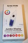 BOXED SALTER JUMBO DISPLAY INFRARED EAR THERMOMETERCondition ReportAppraisal Available on Request-