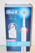 BOXED ORAL B POWERED BY BRAUN PRO 2 2000 RRP £34.99Condition ReportAppraisal Available on Request-