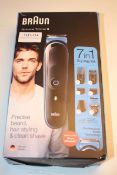 BOXED BRAUN ALL-IN-ONE TRIMMER 3 7-IN-1 STYLING KIT MGK3245 RRP £44.95Condition ReportAppraisal