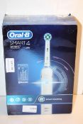 BOXED ORAL B SMART 4 POWERED BY BRAUN 4000N TOOTHBRUSH Condition ReportAppraisal Available on