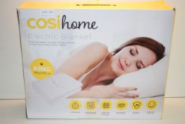 BOXED COSI HOME ELECTRIC BLANKET PREMIUM ELECTRIC BLANKET RRP £59.99Condition ReportAppraisal