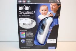 BOXED BRAUN THERMOSCAN 7 WITH AGE PRECISION EAR THERMOMETER MODEL: IRT 6520 RRP £53.99Condition