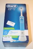 BOXED ORAL B POWERED BY BRAUN VITALITY PLUS TOOTHBRUSH RRP £20.00Condition ReportAppraisal Available