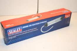 BOXED SEALEY 550ML OIL SUCTION SYRINGE MODEL NO. AK54 RRP £12.61Condition ReportAppraisal