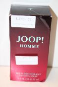 BOXED JOOP! HOMME MILD DEODORANT NATURAL SPRAY 75MLCondition ReportAppraisal Available on Request-