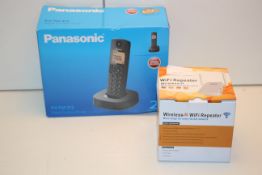 2X ASSORTED BOXED ITEMS TO INCLUDE PANASONIC KX-TGC312 PHONE & WIRELESS-N WIFI REPEATERCondition