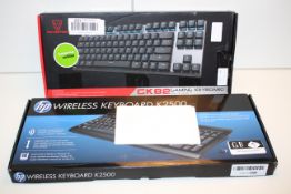 2X BOXED ASSORTED KEYBOARDS BY HP & MOTOSPEED (IMAGE DEPICTS STOCK)Condition ReportAppraisal