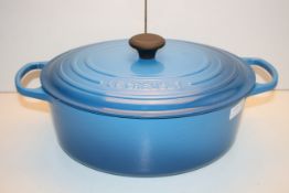 UNBOXED LE CREUSET POT WITH LID 7.5L CAST IRON ENAMELCondition ReportAppraisal Available on Request-