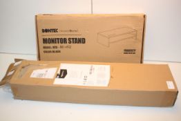 2X BOXED ASSORTED ITEMS TO INCLUDE WALL MOUNTED COATR RACK & BONTAC MONITOR STAND (IMAGE DEPICTS