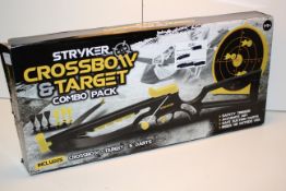 BOXED STRYKER CROSSBOW & TARGET COMBO RRP £34.99Condition ReportAppraisal Available on Request-