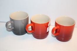 3X LE CREUSET COFFEE CUPS Condition ReportAppraisal Available on Request- All Items are Unchecked/