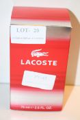 BOXED LACOSTE 75ML EAU DE TOILETTE POUR HOMME NATURAL SPRAY Condition ReportAppraisal Available on