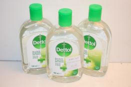 3X 500ML DETTOL RINSE FREE PROTECTION ON THE GO - KILLS 99.9% OF BACTERIA & VIRUSESCondition