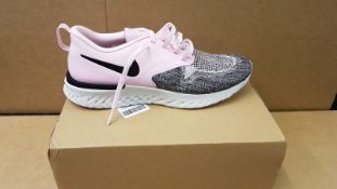 1 X BOXED NIKE PINK FLYKNIT ODYSSEY REACT TRAINERS SIZE 7 £60Condition ReportALL ITEMS ARE BRAND NEW
