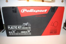 BOXED POLISPORT PLASTIC KIT FOR: ENDURRO MX KIT Condition ReportAppraisal Available on Request-