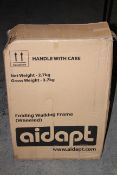 BOXED AIDAPT FOLDING WALKING FRAME (WHEELED) RRP £55.00Condition ReportAppraisal Available on