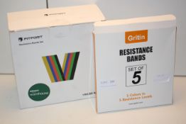 2X BOXED RESISTANCE BAND SETS BY GRITIN & FITFORTCondition ReportAppraisal Available on Request- All