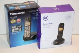 2X BOXED ASSORTED PHONES BY BT & PANASONIC (IMAGE DEPICTS STOCK)Condition ReportAppraisal