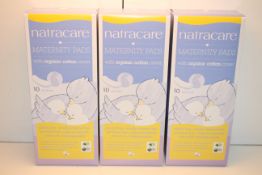 3X BOXED NATRACARE MATERNITY PADS WITH ORGANIC COTTON COVER Condition ReportAppraisal Available on