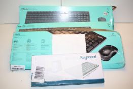 4X ASSORTED KEYBOARD SETS BY LOGITECH & OTHER (IMAGE DEPICTS STOCK)Condition ReportAppraisal