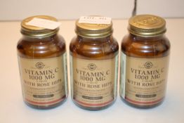 3X SOLGAR 100 TABLET VITAMIN C 1000MG WITH ROSE HIPSCondition ReportAppraisal Available on