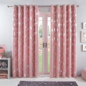 STRINGER EYELET BLACKOUT THERMAL CURTAINS PINK UNICORN RRP £22.99Condition ReportAppraisal Available