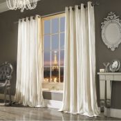 ILIANA EYELET ROOM DARKENING CURTAINS 168X229 RRP £67.99Condition ReportAppraisal Available on