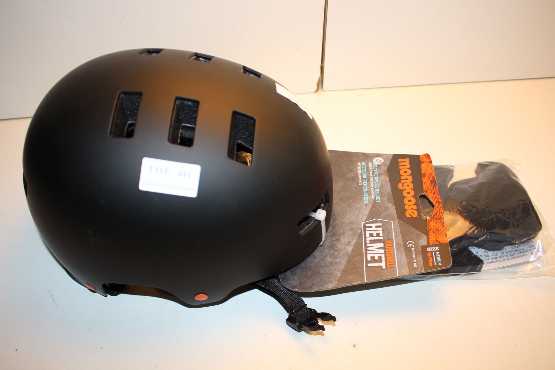 BOXED MONGOOSE HARDSHELL HELMET MULTI PURPOSE RRP £39.99Condition ReportAppraisal Available on