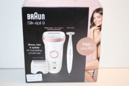 BOXED BRAUN SILK EPIL 9 SES 9-890 EPILATOR, SHAVER & TRIMMER, BIKINI STYLER RRP £199.00Condition