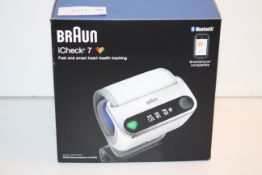 BOXED BRAUN ICHECK 7 FAST AND SMART HEART TRACKING RRP £89.99Condition ReportAppraisal Available