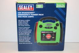 BOXED SEALEY 12V ROADSTART EMERGENCY POWERPACK 900 PEAK AMPS RRP £115.00Condition ReportAppraisal