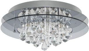 GREENWOOD 4-LIGHT FLUSH MOUNT RRP £64.99Condition ReportAppraisal Available on Request- All Items