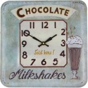 SQUARE CHOCOLATE WALL CLOCK RRP£27.99Condition ReportAppraisal Available on Request- All Items are