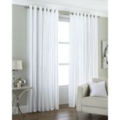 HORNELLSVILLE FAUX SILK EYELET CURTAINS SIZE 229X229 RRP £22.79Condition ReportAppraisal Available