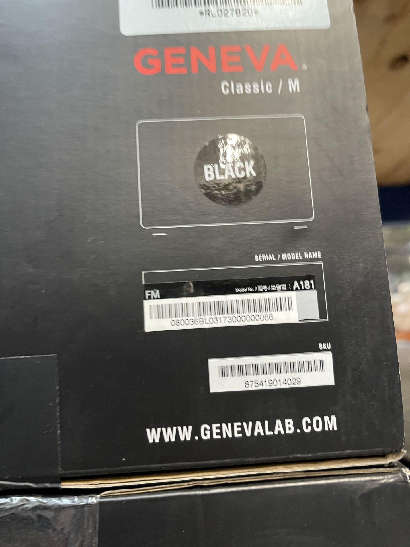 BOXED BRAND NEW GENEVA CLASSIC M A181 SPEAKER, FM & DAB, BLUETOOTH, BLACK, RRP-£400.00Condition - Image 2 of 2