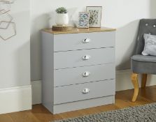 KRAL 4 DRAWER CHEST RRP £67.99Condition ReportAppraisal Available on Request- All Items are