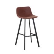 FULCHER 76CM STOOL IN BROWN RRP £79.99Condition ReportAppraisal Available on Request- All Items