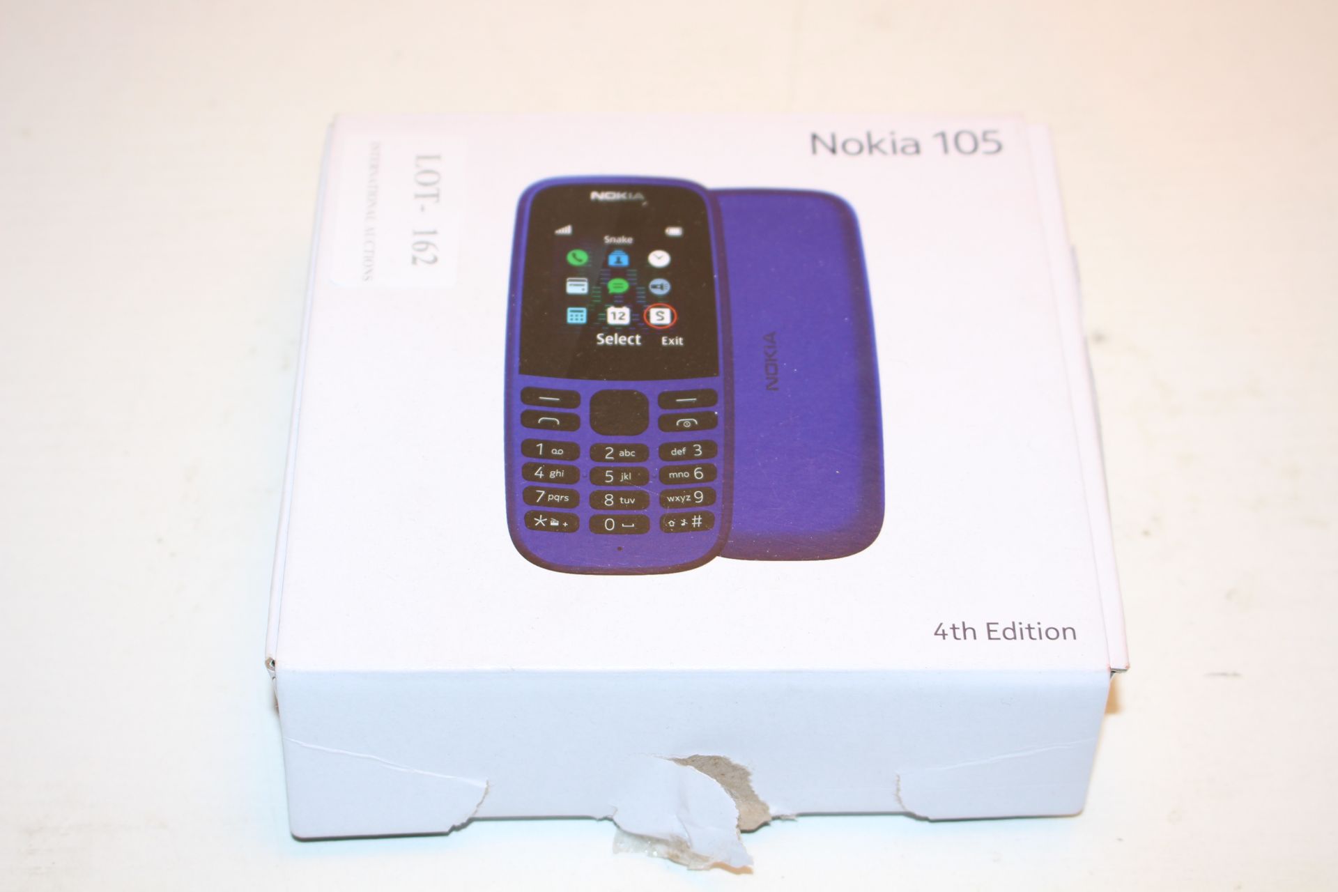 BOXED NOKIA 105 4TH EDITION MOBILE PHONE RRP £17.95Condition ReportAppraisal Available on Request-