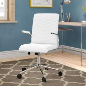 NEASA EXECUTIVE CHAIR IN WHITE RRP £149.99Condition ReportAppraisal Available on Request- All