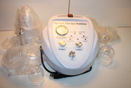 BOXED VACUUM THERAPY MACHINE WITH ASSORTED ATTACHMENTS Condition ReportAppraisal Available on