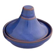 MICHALAK TERRACOTTA ROUND TAGINE IN BLUE RRP £12.99Condition ReportAppraisal Available on Request-