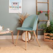 ALTO UPHOLSTERED DINING CHAIR IN GREEN RRP £109.99Condition ReportAppraisal Available on Request-