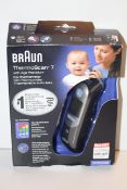 BOXED BRAUN THERMOSCAN 7 WITH AGE PRECISION EAR THERMOMETER MODEL: IRT 6520 RRP £53.99Condition