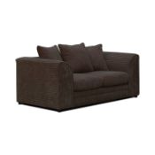 BAGGED MOANA 2 SEAT SOFA IN CHOCOLATE, APPEARS NEW, RRP-£499.00 MATCHING TO LOT 0PCondition