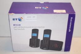 BOXED BT 3110 WITH CALL BLOCKING AND ANSWER MACHINE TWO HANDSETS RRP £35.99Condition ReportAppraisal
